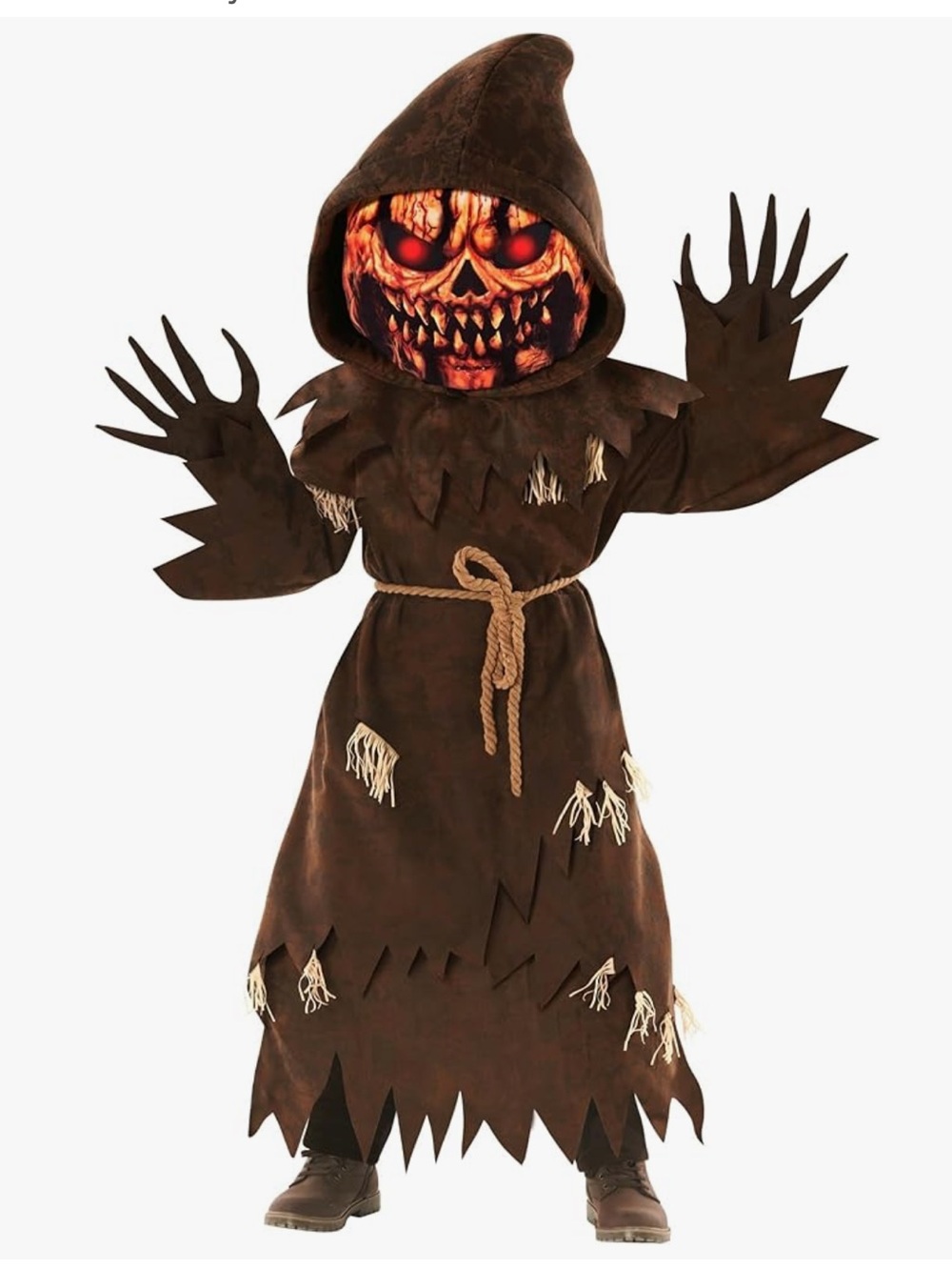 🎃 Kids Pumpkin Grim Reaper Costume